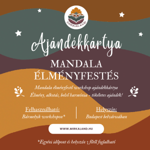 Mandala élményfestő meditatív workshop ajándékkártya