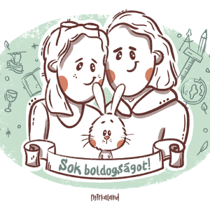 egyedi portré rajz ajándékba, Mirkaland illusztráció